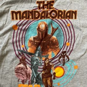 The Mandalorian 2XL Shirt Grey Star Wars